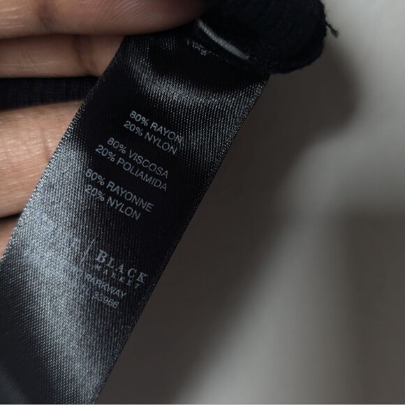 WHBM snap button sweater black white pattern sz S office preppy - Picture 4 of 8